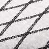 Vidaxl vloerkleed wasbaar anti-slip 80x300 cm zwart en wit