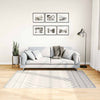 Vidaxl RUG LAVABLE ANTI-SLIP 120x180 cm en blanco y negro