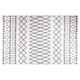 Tappeto vidaxl lavabile antiscivolo 160x230 cm bianco e nero
