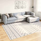 Tappeto vidaxl lavabile antiscivolo 190x300 cm bianco e nero