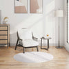 Tappeto vidaxl lavabile antiscivolo Ø120 cm bianco e nero