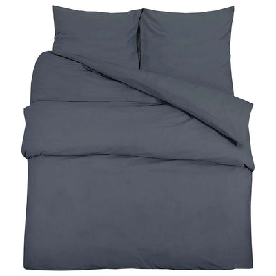 Vidaxl Duvet Overlay Set leggero antracite in microfibra 200x200 cm
