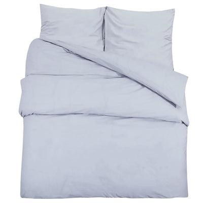 Vidaxl Duvet Overlay Set leggero 260x240 cm Microfibra grigio