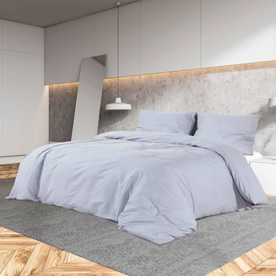 Vidaxl DUVET superposición Juego de peso ligero 260x240 cm de microfibra gris