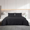 Vidaxl DUVET superposición Set Ligero de 155x220 cm de microfibra negra