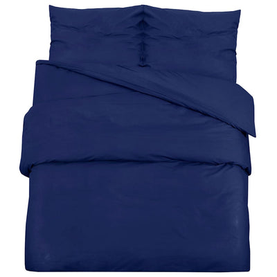 Vidaxl Set di attraversamento del piumone da 140x200 cm blu navy