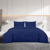 Vidaxl Duvet Crossing Set 140x200 cm de microfibra azul marino
