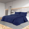 Vidaxl Set di attraversamento del piumone 135x200 cm blu navy
