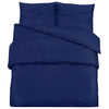 Vidaxx duvet cover set 155x220 cm microfibre navy blue