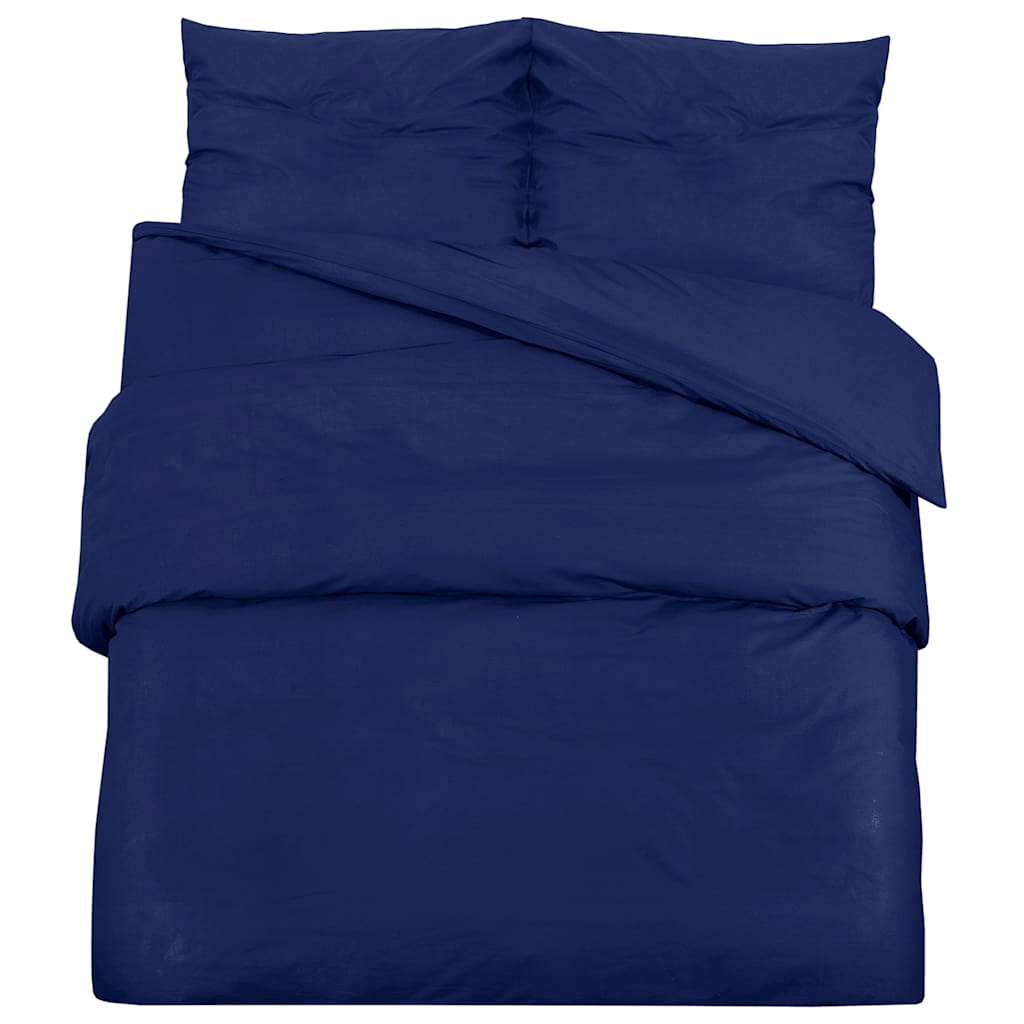 Vidaxx duvet cover set 155x220 cm microfibre navy blue