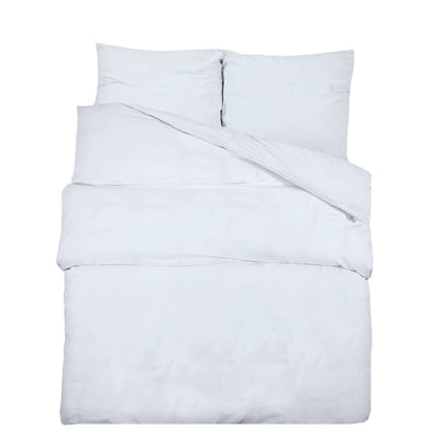 Vidaxl DUVET superposición Set Ligero de 155x220 cm de microfibra blanca