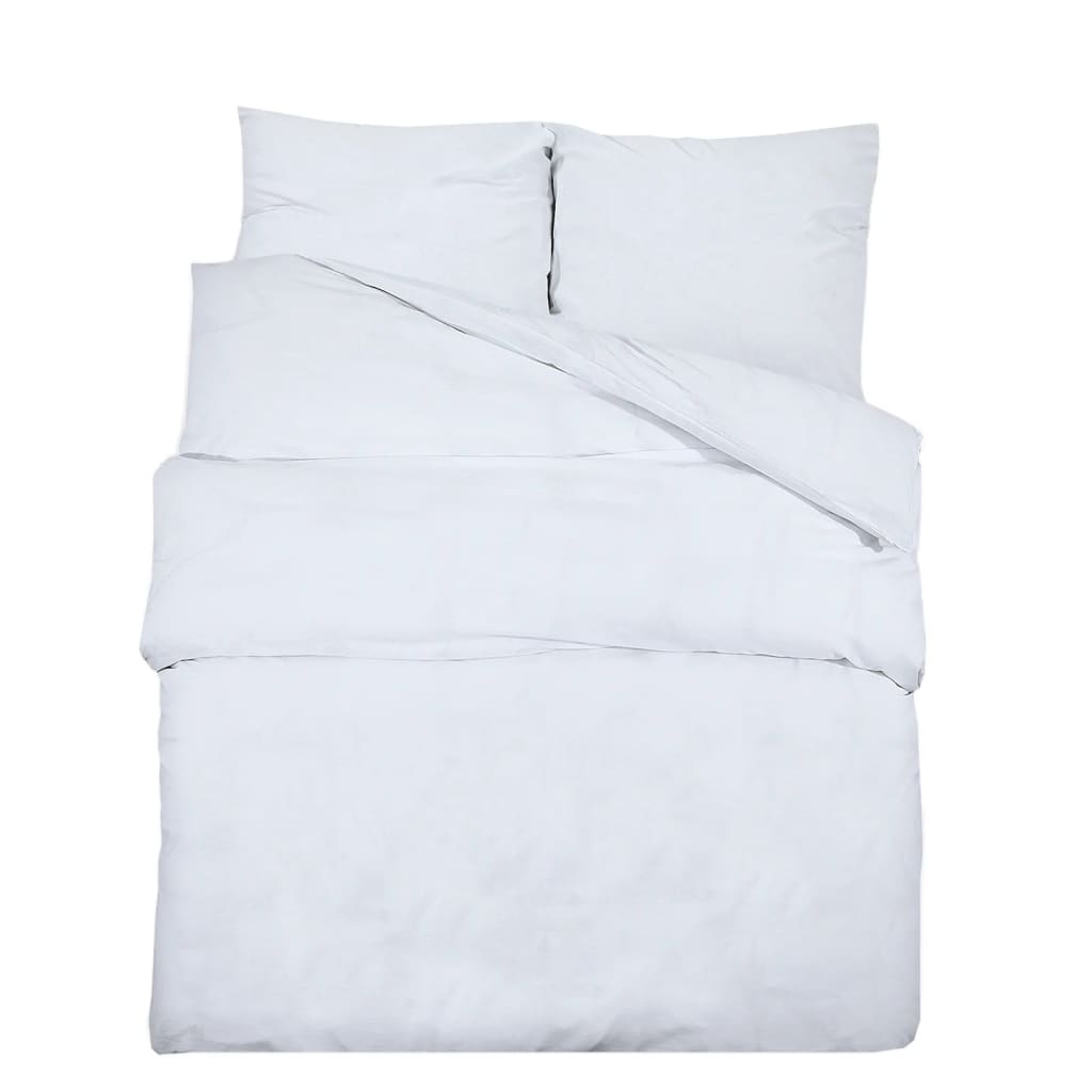 Vidaxl Duvet Superla Set Ligero 225x220 CM Microfibra White