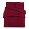 Vidaxl Duvet Overlay Set leggero 220x240 cm Microfibra Bordeaux