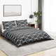 Set de cruce de edredón Vidaxl 240x220 cm de algodón gris