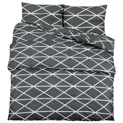 Vidaxl Duvet Sumpay Set 260x240 cm di cotone grigio