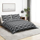 Vidaxl nuvial overray set 135x200 cm de algodón gris