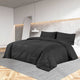 Vidaxl nudor overray set 240x220 cm de algodón negro