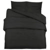 Vidaxl Duvet Overlay Set 200x200 cm di cotone nero