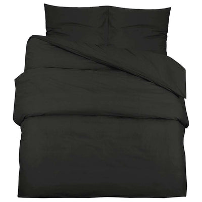 Set de superposición de Vidaxl Vivet 135x200 cm de algodón negro