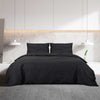 Vidaxl nudor overray set 155x220 cm de algodón negro