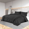 Vidaxl nudor overray set 155x220 cm de algodón negro