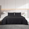 Vidaxl Duvet Overlay Set 200x200 cm di cotone nero
