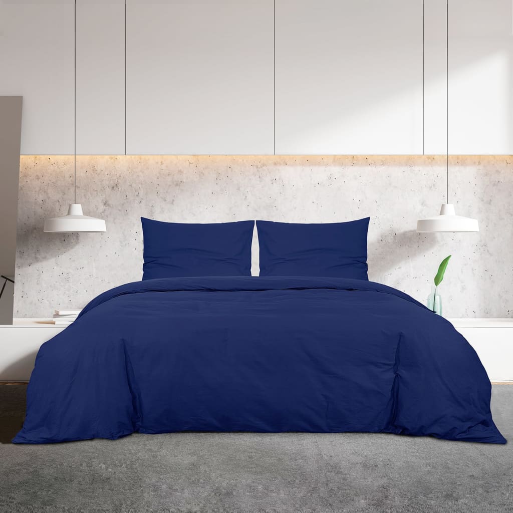Parure copripiumino Vidaxx 200x220 cm cotone blu navy
