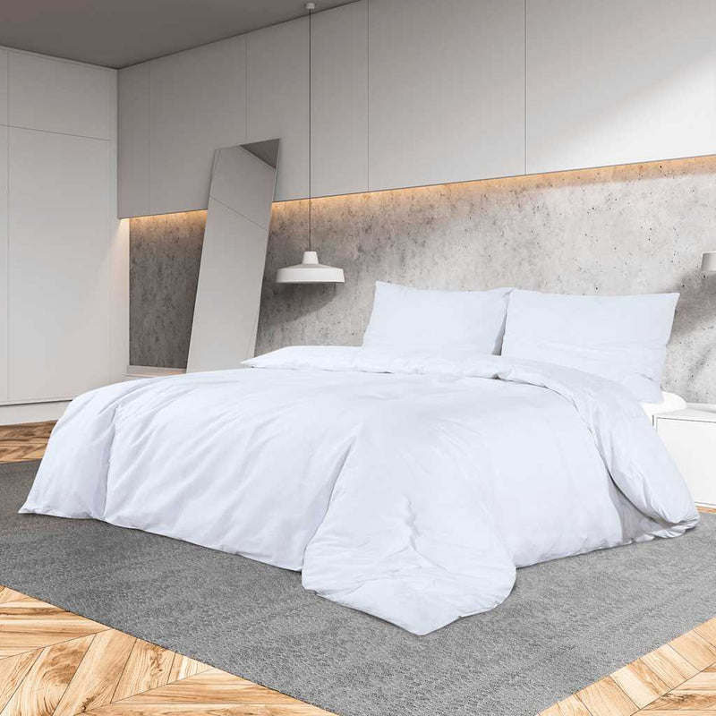 Vidaxl dekbedovertrekset 155x220 cm katoen wit