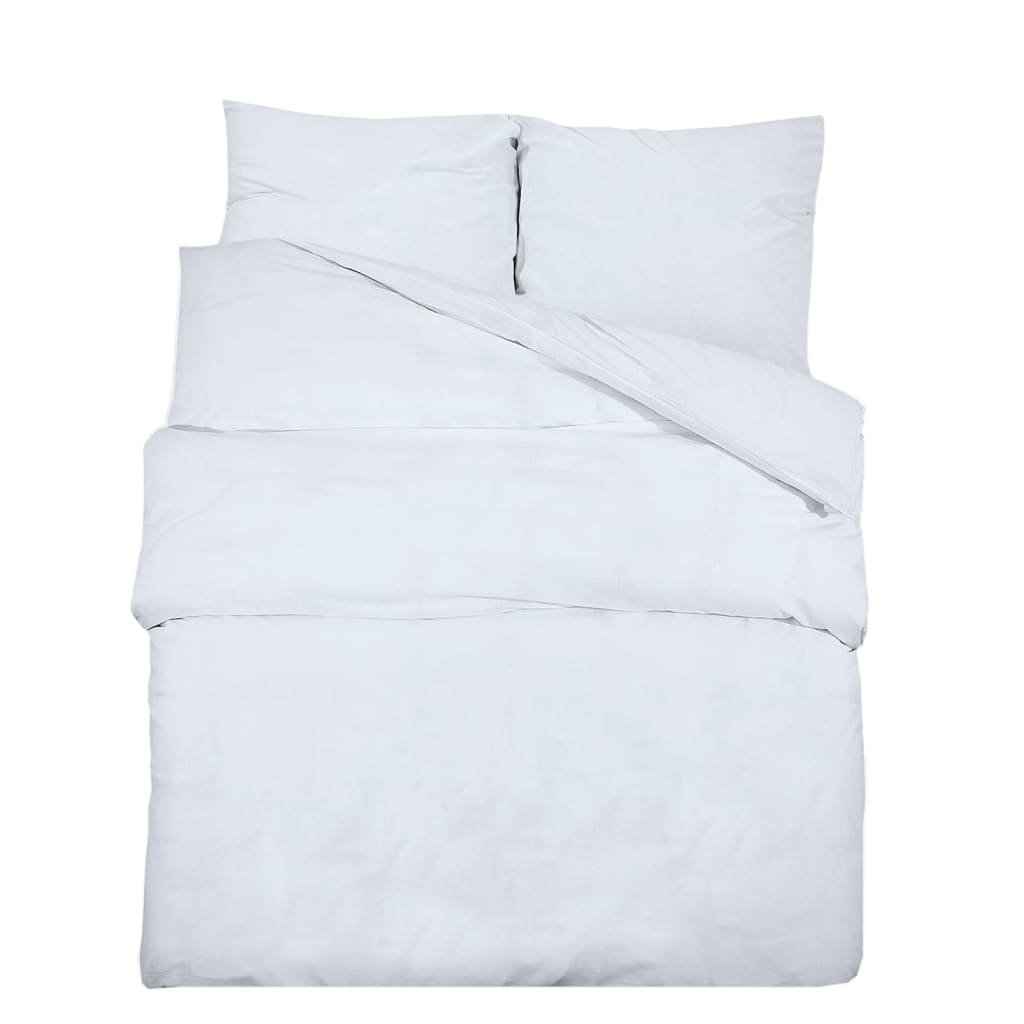 Parure copripiumino Vidaxx 200x200 cm cotone bianco