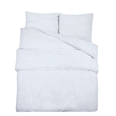 Vidaxl Duvet Overlay Set 200x220 cm di cotone bianco