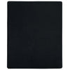 Fogli montati Vidaxl 2 St Jersey 100x200 cm di cotone nero