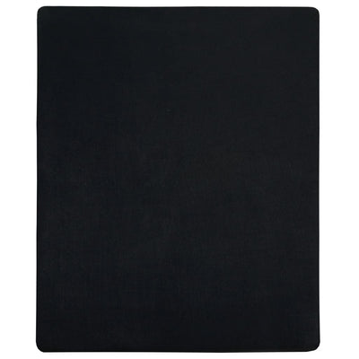 Vidaxl Foglio a monte Jersey 160x200 cm di cotone nero