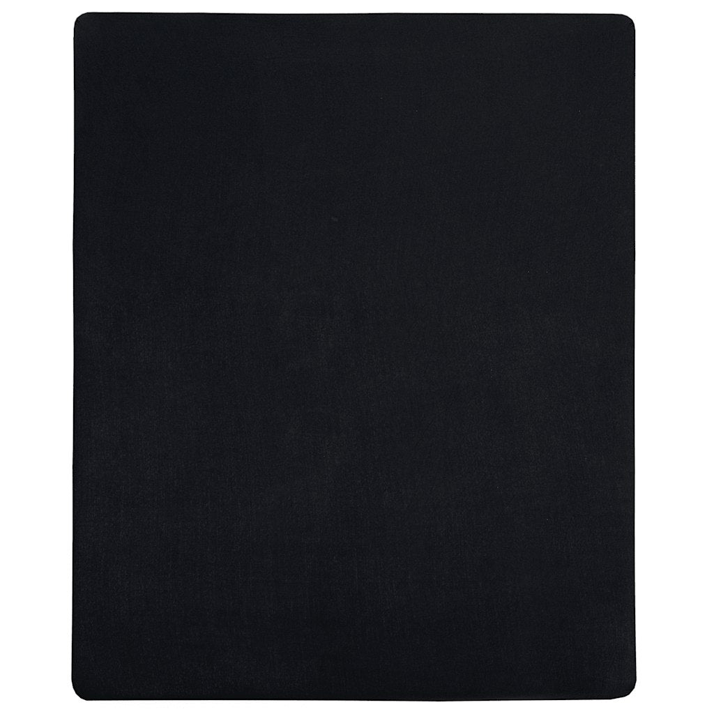 Hojas ajustadas Vidaxl 2 ST Jersey 180x200 cm de algodón negro