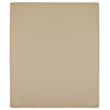 Jersey de hojas de Vidaxl 2 ST 100x200 cm de algodón Taupe