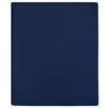 Fogli montati Vidaxl 2 St Jersey 160x200 cm Cotton Marineblauw