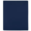 Hojas ajustadas Vidaxl 2 ST Jersey 180x200 cm de algodón marino azul