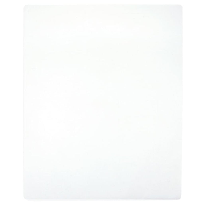 Fogli montati Vidaxl Jersey 2 ST 100x200 cm di cotone bianco