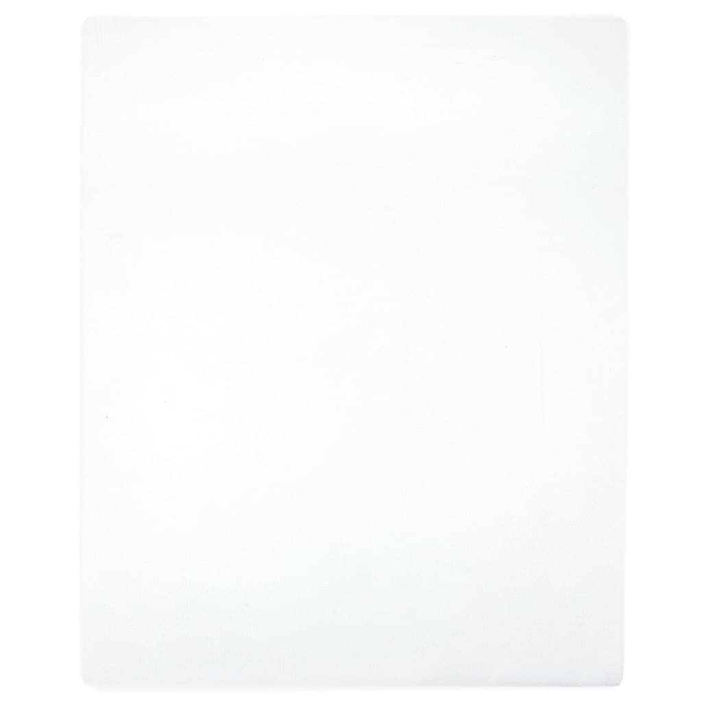 Jersey de hojas de Vidaxl 2 PCS 160x200 cm de algodón blanco