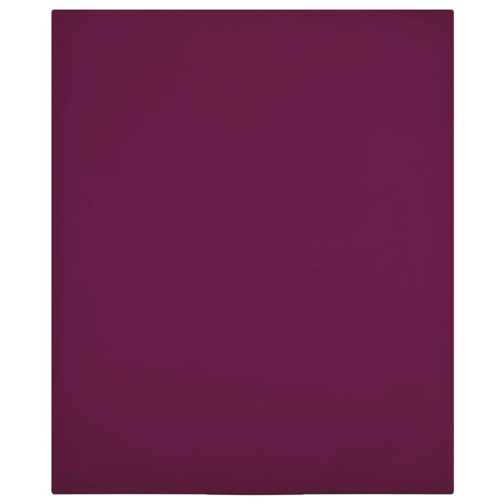 Jersey de hojas ajustadas de Vidaxl 140x200 cm de algodón Burdeos rojo