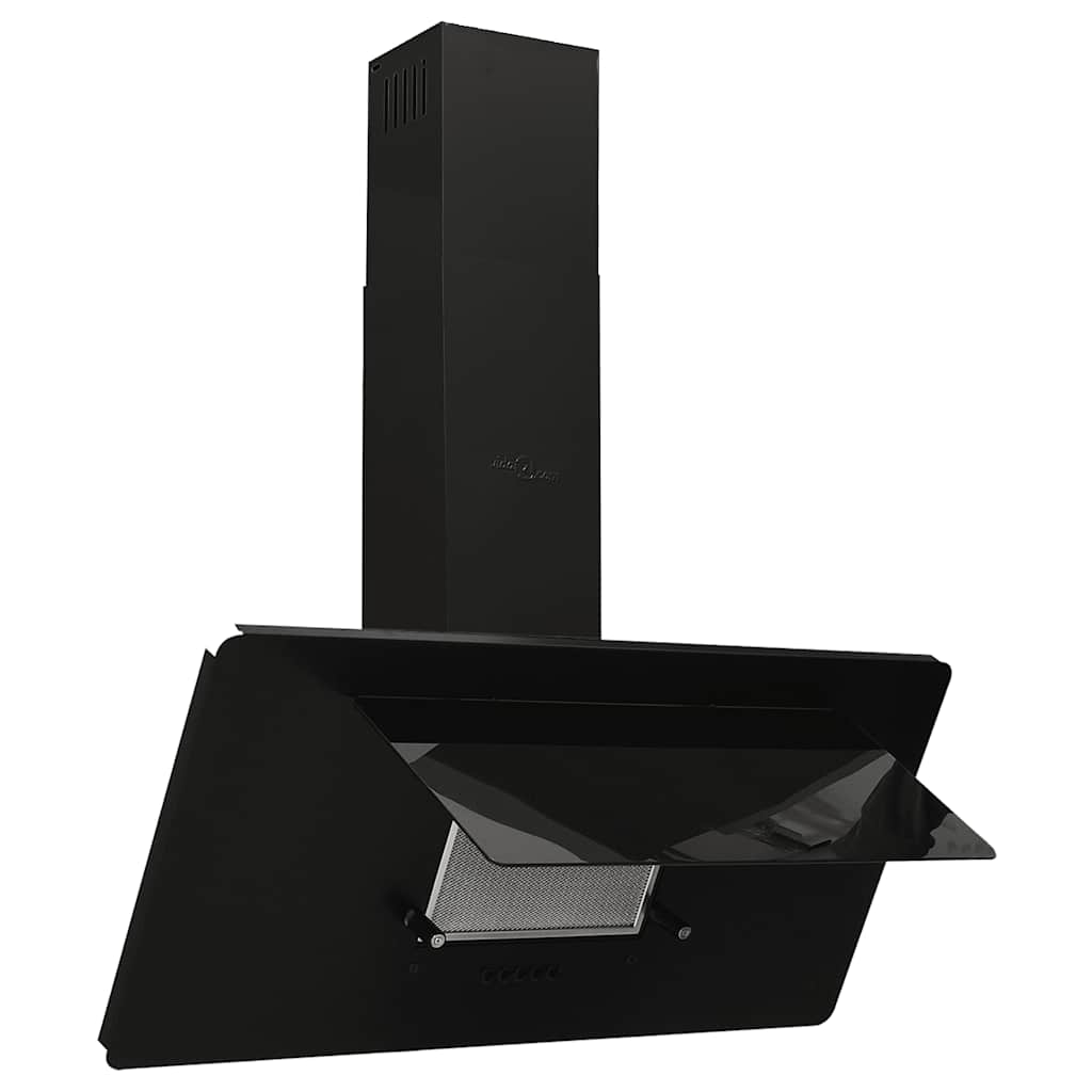Cappuccio di estrattore per pareti Vidaxl Acciaio inossidabile da 90 cm e nero indurito