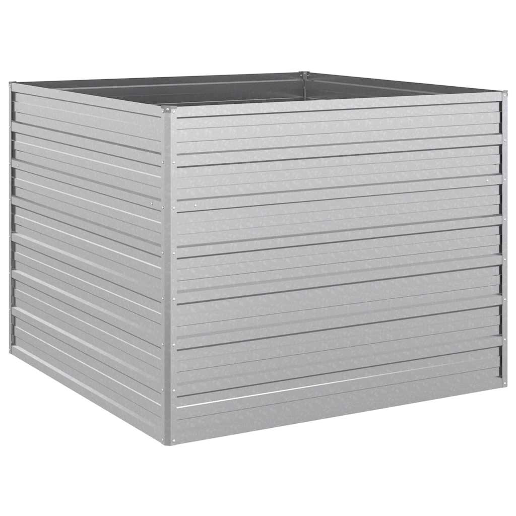 Vidaxl fioriera raccolta 100x100x77 cm in acciaio zincato