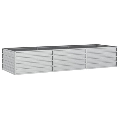 Vidaxl fioriera raccolta 240x80x45 cm in acciaio zincato