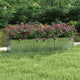 Plantador Vidaxl elevado 240x40x45 cm de acero galvanizado de plata