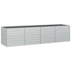 Vidaxl fioriera raccolta 320x80x77 cm in acciaio zincato