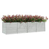 Vidaxl fioriera raccolta 320x80x77 cm in acciaio zincato