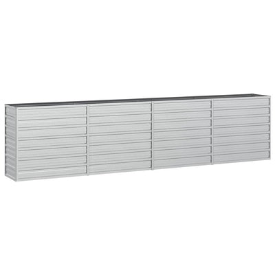 Vidaxl fioriera raccolta 320x40x77 cm in acciaio zincato