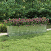 Vidaxl fioriera raccolta 320x40x77 cm in acciaio zincato