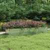 Plantador Vidaxl elevado 320x80x45 cm de acero galvanizado de plata