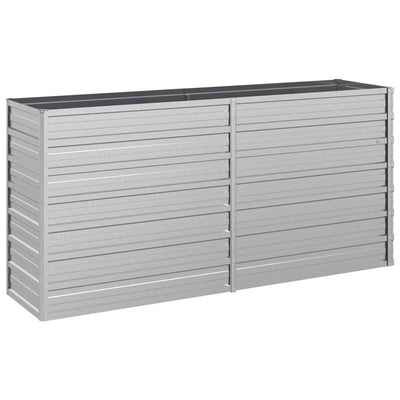Vidaxl fioriera raccolta 160x40x77 cm in acciaio zincato