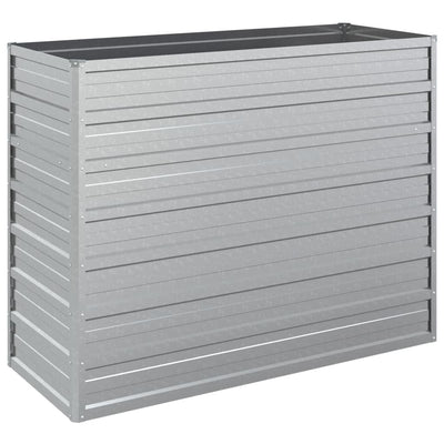 Vidaxl fioriera raccolta 100x40x77 cm in acciaio zincato